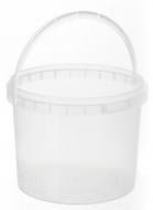 Відро POLIPLAST з пластиковою ручкою (харчовий пластик) 5 л прозоре